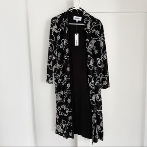 BB Dakota Black Embroidered Duster NWT
